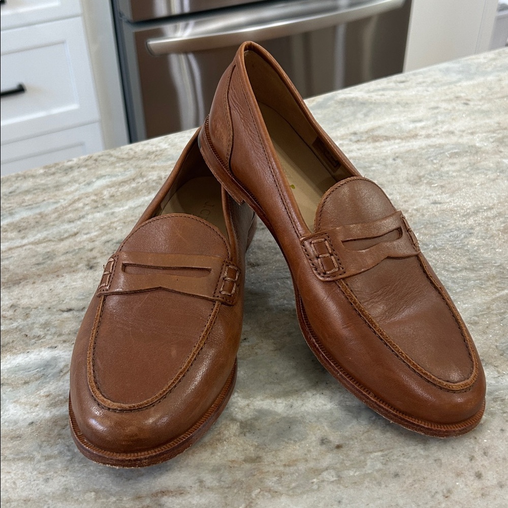 J. Crew Brown Leather Loafers
